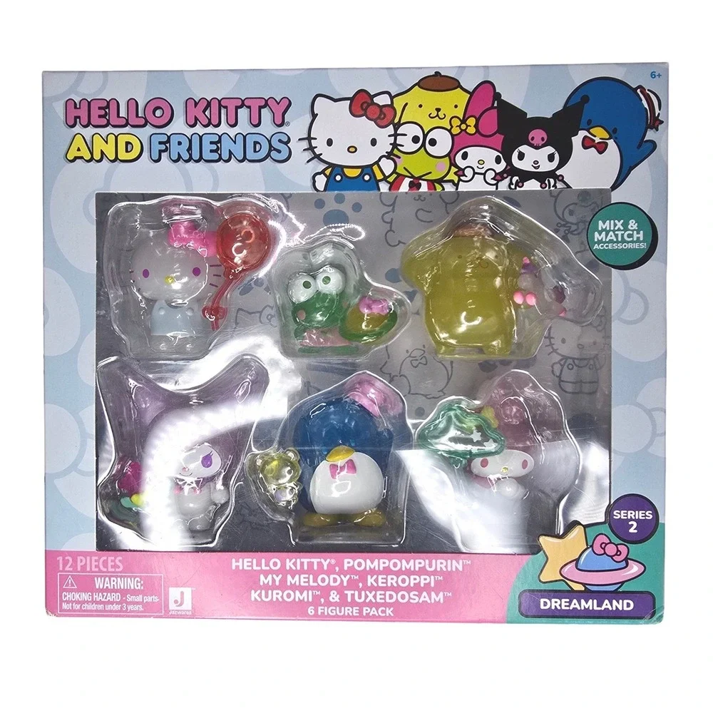 HELLO KITTY & FRIENDS Dreamland Series 2 Figure Set 12 Pieces Kawaii Toy Playset